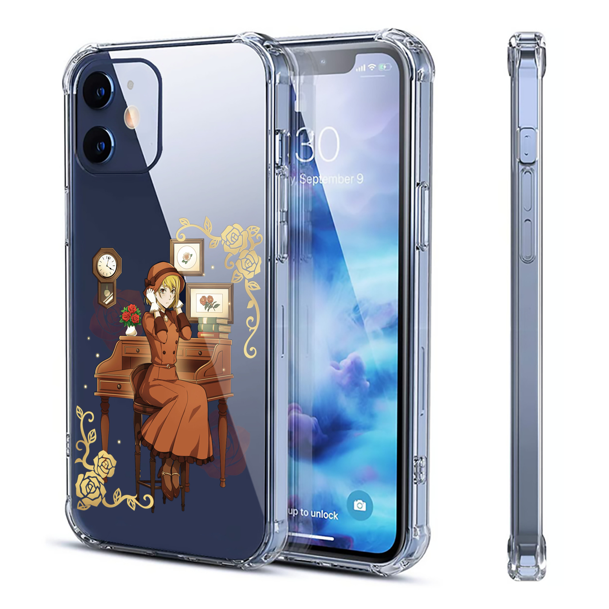 （画像用） 文豪ストレイドッグス Bungo Stray Dogs 【iPhone 12シリーズ対応】透明スマホケース（クリアソフトケース）